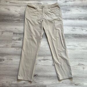 Beige lululemon Straight-Leg Pants
